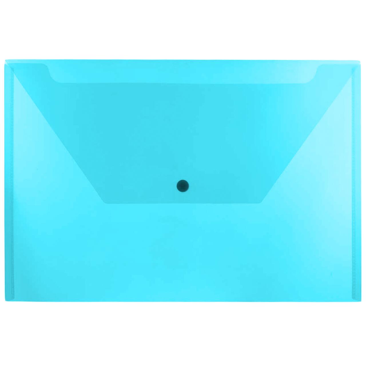JAM Paper 9.8" x 14.5" Plastic Snap Closure Envelopes, 12ct.